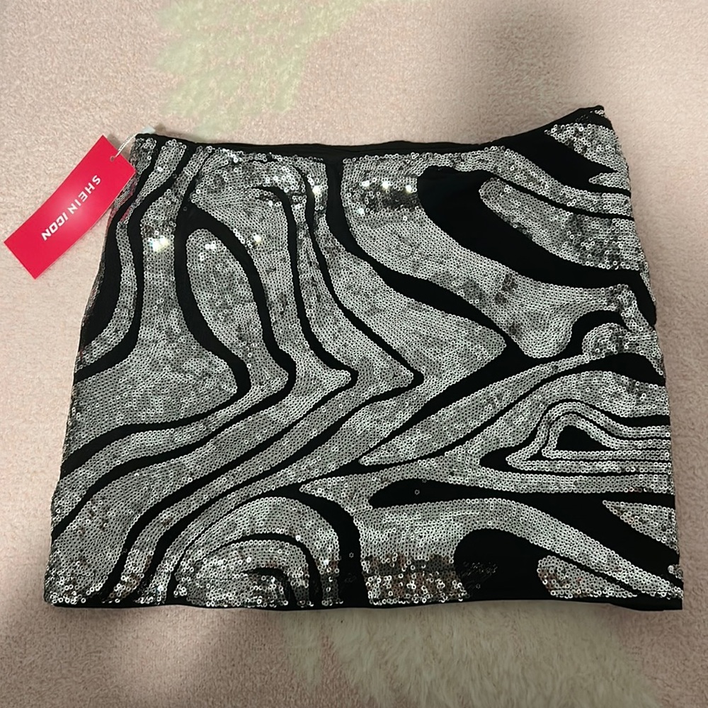 Sequin mini skirt new with tags